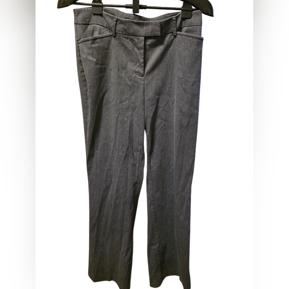 Fashion Bug Gray Dress Pants Size 10 Straight Leg Career Work Slacks Stretch